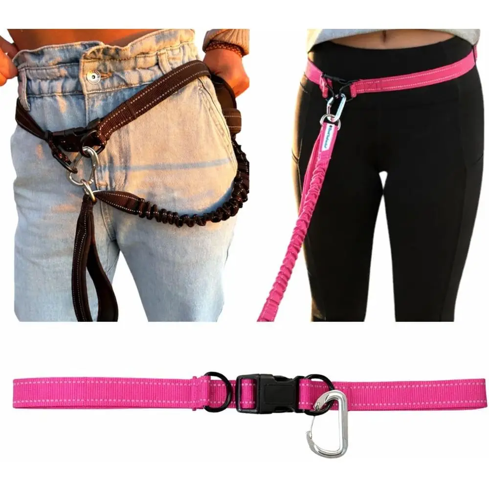 Pink Adjustable Hands-Free Dog Leash Belt for Walking, Running, and Hiking - One Size Fits All
Pink Adjustable Hands-Free Dog Leash Belt for Walking, Running, and Hiking - One Size Fits All