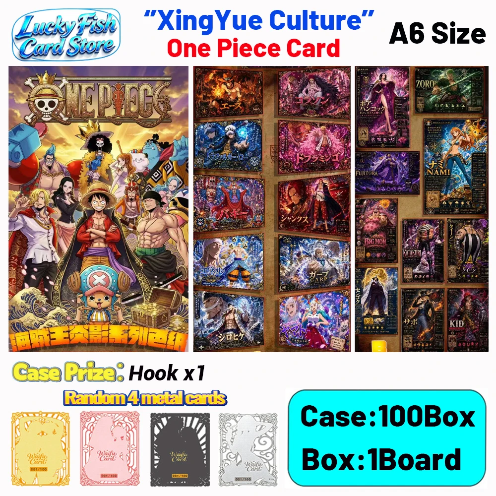 Wholesale 2026 New XingYue Creative Studio One Piece Pokémon Cards 100 Pieces A6 Size Boards Children's Toys Birthday Gifts
Wholesale 2026 New XingYue Creative Studio One Piece Pokémon Cards 100 Pieces A6 Size Boards Children's Toys Birthday Gifts
