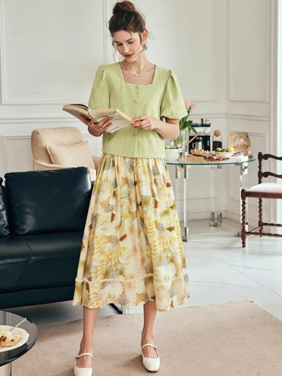 OLrain Women Long Skirt French Fashion Floral Skirt Summer 2025 High-waisted Splicing Hollow A-shaped Pendulum Skirts O23XB80203
OLrain Women Long Skirt French Fashion Floral Skirt Summer 2025 High-waisted Splicing Hollow A-shaped Pendulum Skirts O23XB80203
