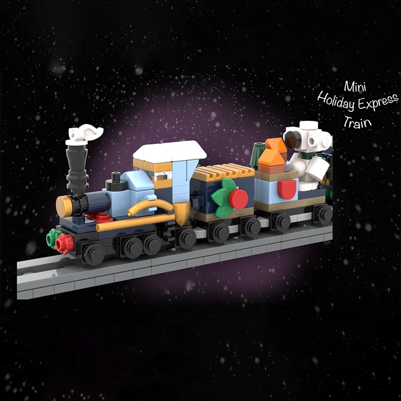 249pcs MOC Mini Holiday Express Train Seasonal Christmas Model Building Blocks Architecture Toy Gifts Brick Kids Education DIY
249pcs MOC Mini Holiday Express Train Seasonal Christmas Model Building Blocks Architecture Toy Gifts Brick Kids Education DIY