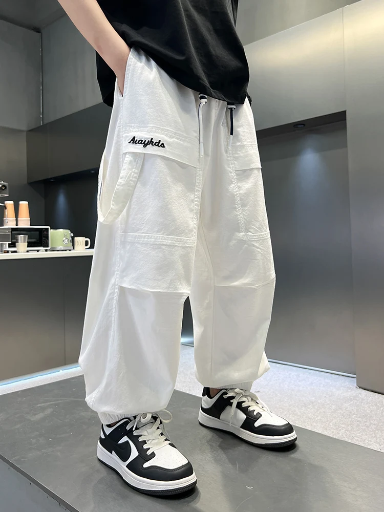 Летние повседневные брюки с защитой от комаров для мальчиков, тонкие спортивные модные брюки для спецодежды для детей среднего и большого возраста
Летние повседневные брюки с защитой от комаров для мальчиков, тонкие спортивные модные брюки для спецодежды для детей среднего и большого возраста