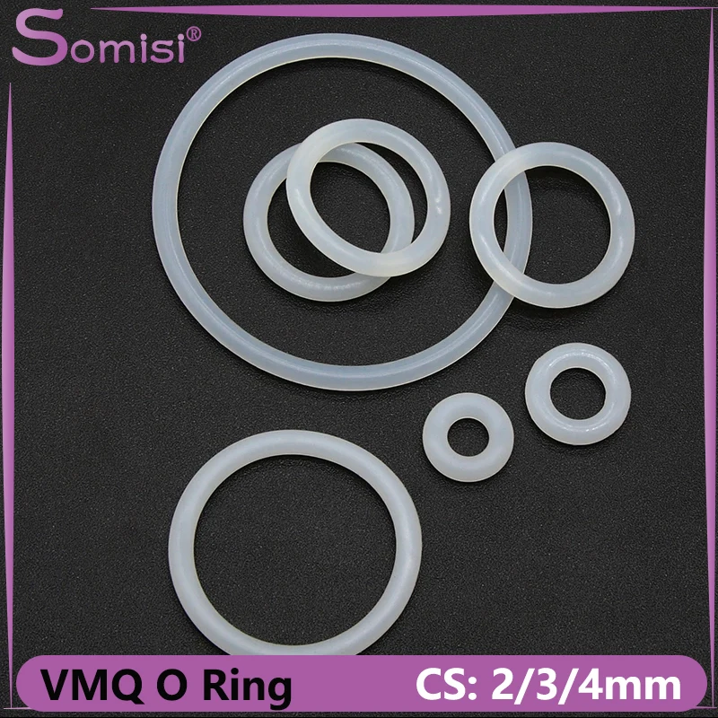 10pcs VMQ O Ring Gasket White Thickness 2/3/4mm Food Grade Waterproof Washer Round O Shape Silicone Rubber Ring
10pcs VMQ O Ring Gasket White Thickness 2/3/4mm Food Grade Waterproof Washer Round O Shape Silicone Rubber Ring