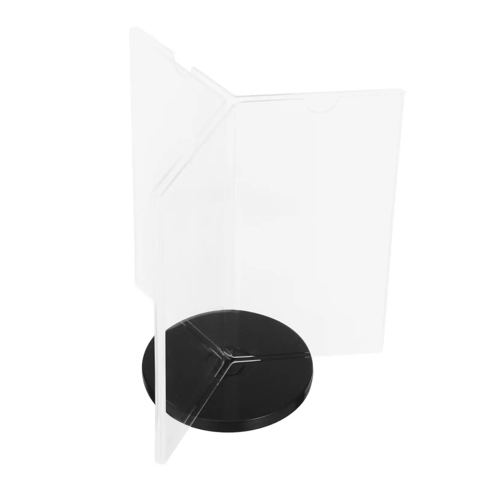 Six-sided Acrylic Display Stand 9x18cm Black Base Tabletop Sign Holder Rotating Multi-side Holder for Restaurant Mall
Six-sided Acrylic Display Stand 9x18cm Black Base Tabletop Sign Holder Rotating Multi-side Holder for Restaurant Mall