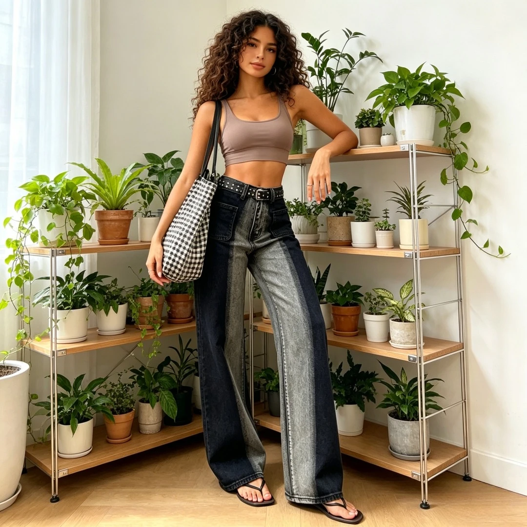 Denim Pant Women Jeans Vintage Wide Leg Long Pants Slim Fit High Waist Straight Trousers Y2k Streetwear Elegant Work Casual
Denim Pant Women Jeans Vintage Wide Leg Long Pants Slim Fit High Waist Straight Trousers Y2k Streetwear Elegant Work Casual