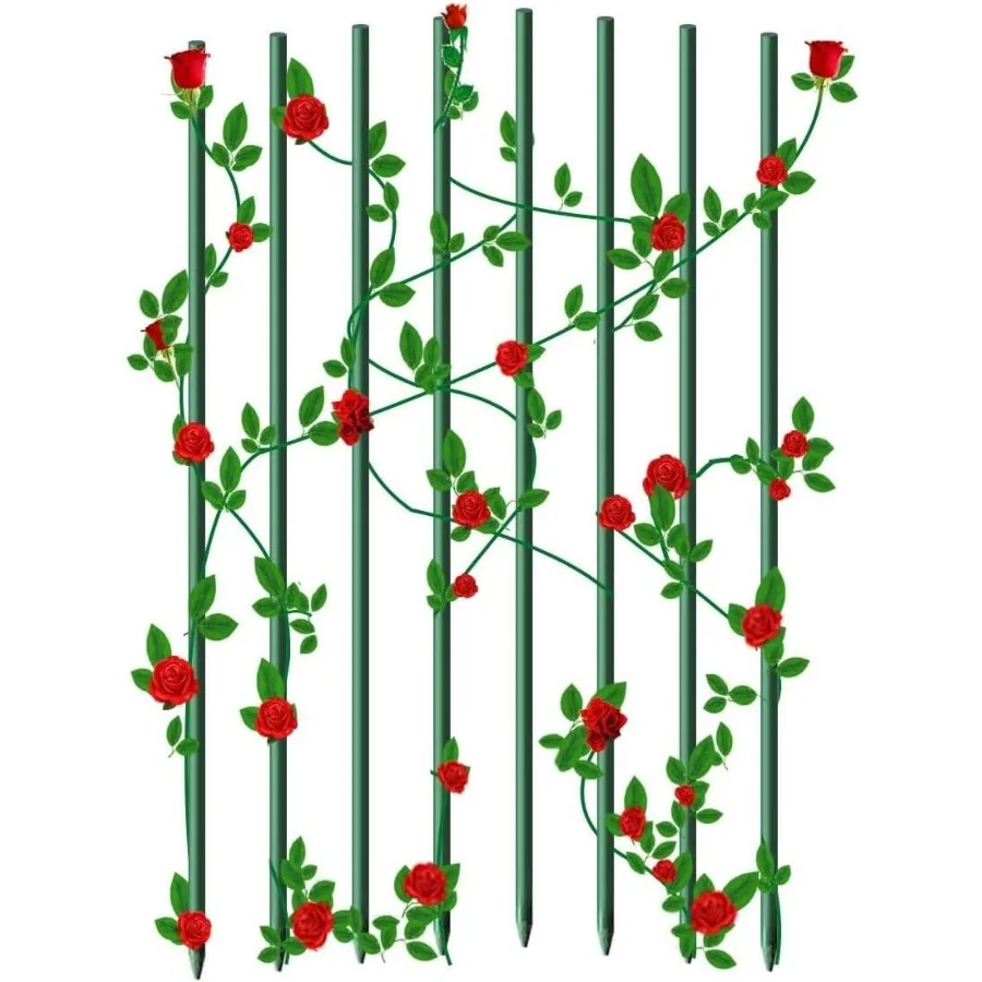 72-Inch Garden Stakes 5/16-Inch Diameter Plant Support Stakes for Orchid Sunflower and Other Tall Plants 50-Pack of 6-Foot Long
72-Inch Garden Stakes 5/16-Inch Diameter Plant Support Stakes for Orchid Sunflower and Other Tall Plants 50-Pack of 6-Foot Long