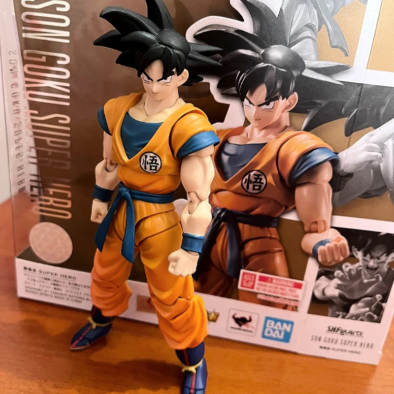 15CM Bandai Dragon Ball Super SHFiguarts Goku Kakarotto Super Hero SHF Series Collectible Anime Action Figure Model Toys Gifts
15CM Bandai Dragon Ball Super SHFiguarts Goku Kakarotto Super Hero SHF Series Collectible Anime Action Figure Model Toys Gifts