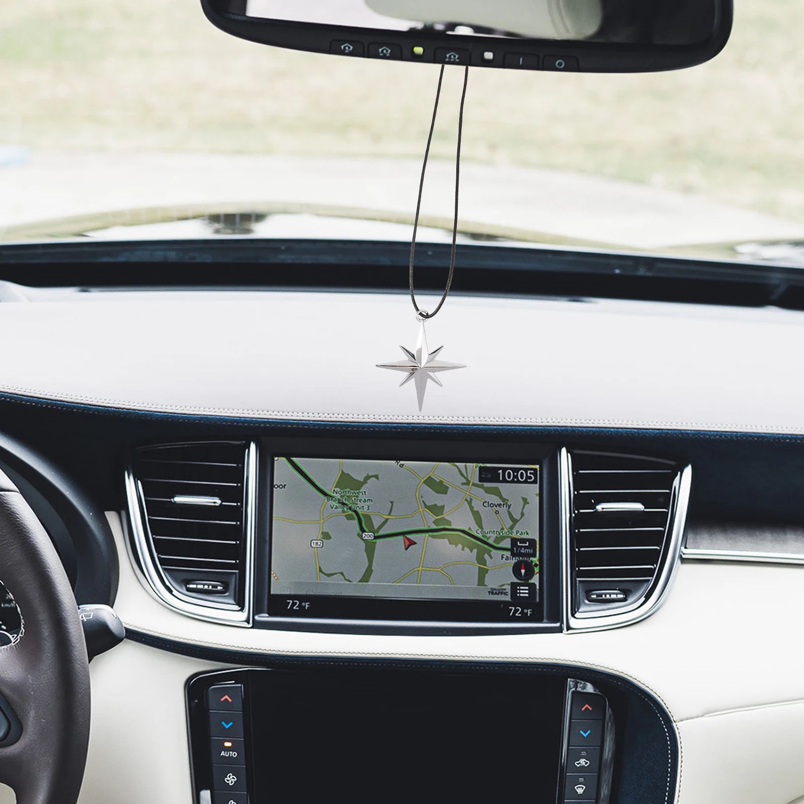 Compass Star Hanging Ornament Zinc Alloy Car Decoration Accessories Rearview Mirror Pendant Fade Resistant Stylish Durable Car 
Compass Star Hanging Ornament Zinc Alloy Car Decoration Accessories Rearview Mirror Pendant Fade Resistant Stylish Durable Car