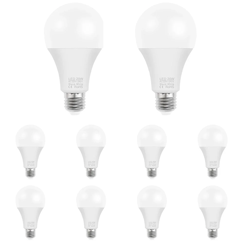 10 Pcs/Lots 3W 6W 9W 12W 15W 18W 20W LED Bulbs Lamps E27 E14 Light Bulb 220V-240V Smart IC High Brightness LED
10 Pcs/Lots 3W 6W 9W 12W 15W 18W 20W LED Bulbs Lamps E27 E14 Light Bulb 220V-240V Smart IC High Brightness LED