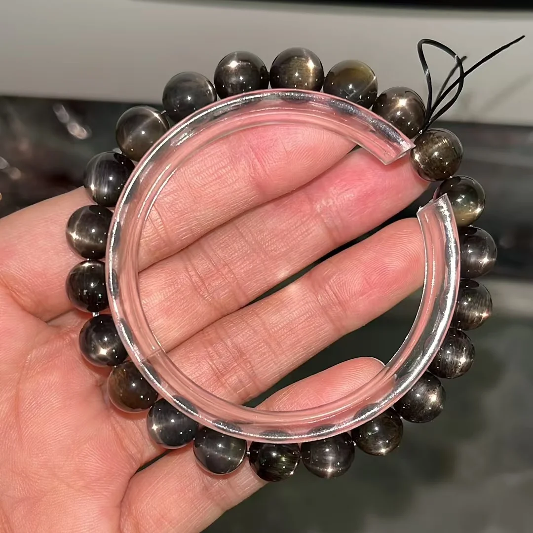 Natural Black Sunstone Moonstone Beads Bracelet 8.8mm Women Men Stretch Flash Light Crystal Clear Round Beads AAAAAA
Natural Black Sunstone Moonstone Beads Bracelet 8.8mm Women Men Stretch Flash Light Crystal Clear Round Beads AAAAAA