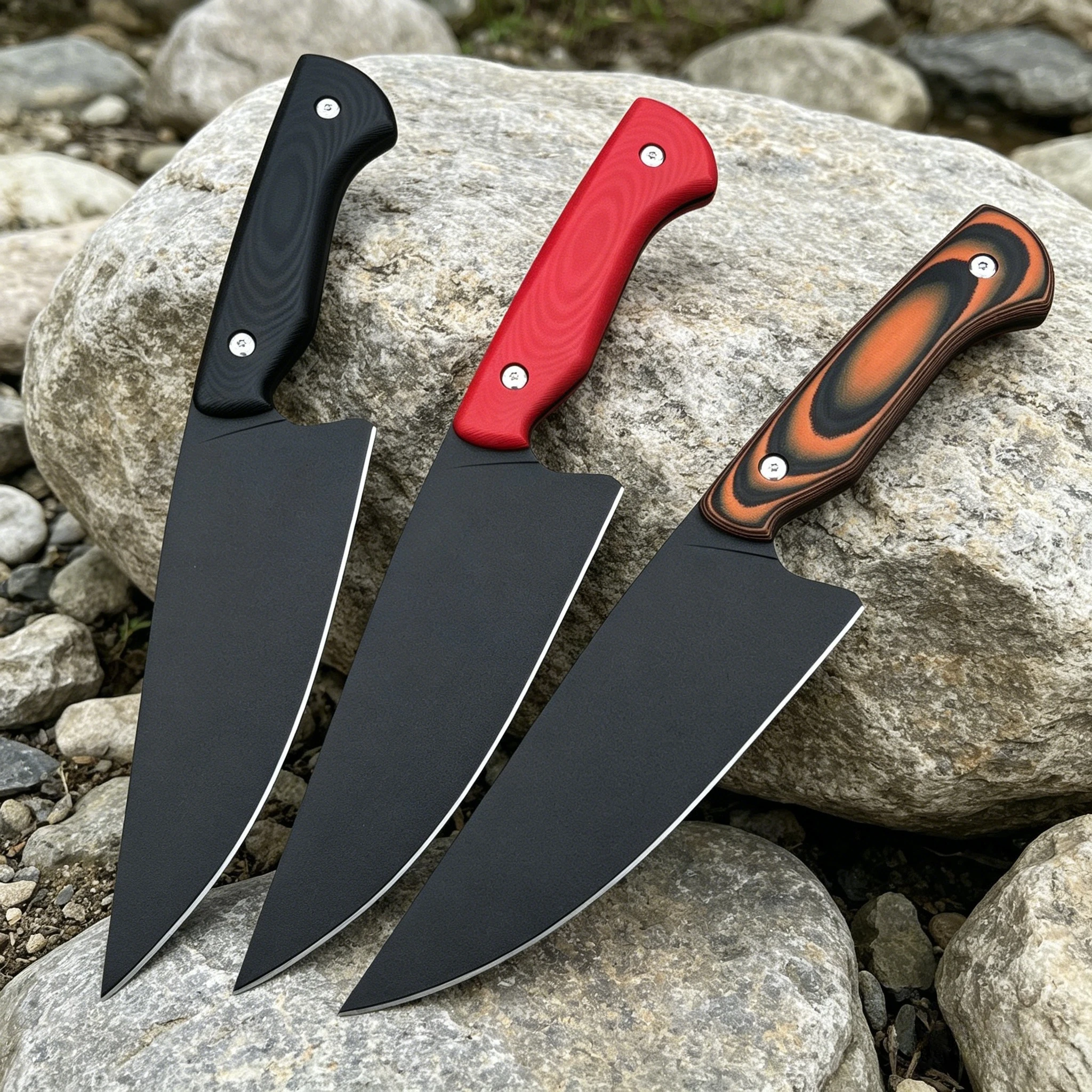3-Style Outdoor Fixed Blade Knife 9Cr13Mov Steel Blade G10 Handle Camping Leisure and Outdoor Activities Pocket Knife
3-Style Outdoor Fixed Blade Knife 9Cr13Mov Steel Blade G10 Handle Camping Leisure and Outdoor Activities Pocket Knife
