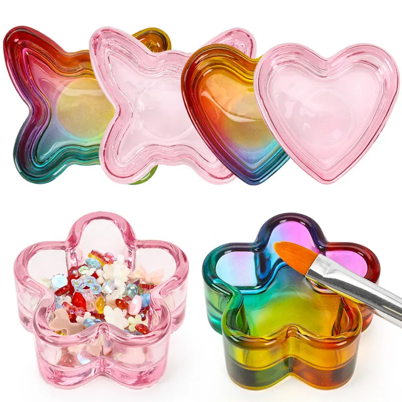 Liquid Crystal Glass Cup Nail Powder Liquid Pen Wash Aurora Crystal Glass Butterfly Heart-shaped Lid Clean Cup Dish Bowl Holder
Liquid Crystal Glass Cup Nail Powder Liquid Pen Wash Aurora Crystal Glass Butterfly Heart-shaped Lid Clean Cup Dish Bowl Holder