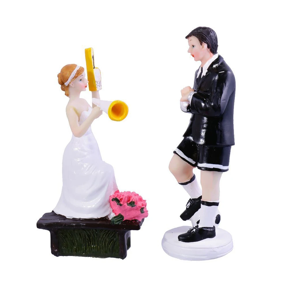 Soccer Theme Wedding Cake Topper Bride Groom Figures Resin Decoration Funny Wedding Party Celebrations Safe Non Deform Fade
Soccer Theme Wedding Cake Topper Bride Groom Figures Resin Decoration Funny Wedding Party Celebrations Safe Non Deform Fade