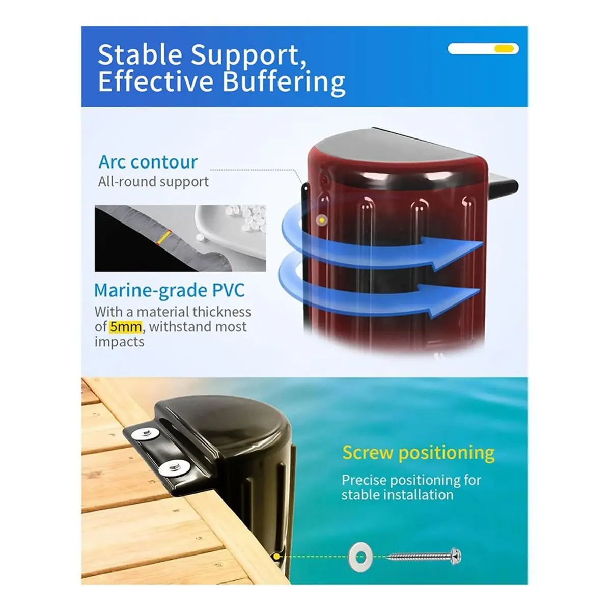618 Mega Sale Boat Bumpers for Docking, Boat Dock Bumpers for Edge & Side, Marine Guard , Vertical Dock Protection
618 Mega Sale Boat Bumpers for Docking, Boat Dock Bumpers for Edge & Side, Marine Guard , Vertical Dock Protection