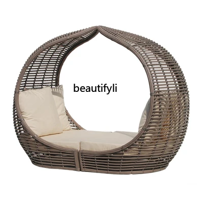 Outdoor Leisure Ratten Bed Bird Cage Bed Courtyard Garden Bird Nest Recliner Outdoor Beach Swimming Pool Sofa
Outdoor Leisure Ratten Bed Bird Cage Bed Courtyard Garden Bird Nest Recliner Outdoor Beach Swimming Pool Sofa