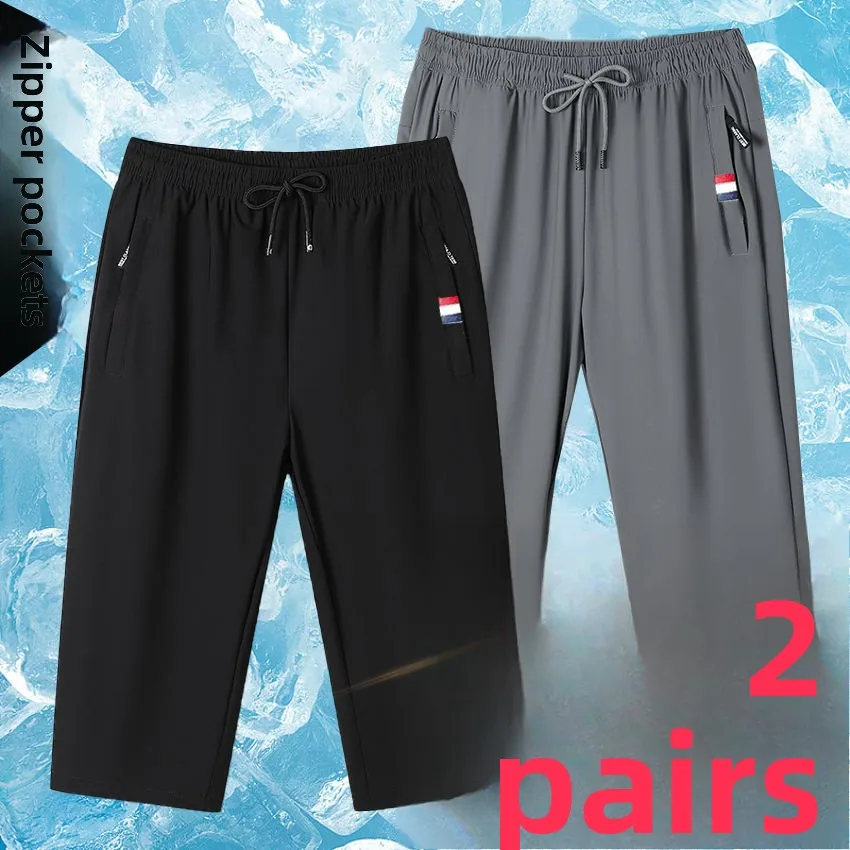 Men's Summer Thin Breathable Loose Ice Silk Work Pants Construction Site Workers Seven-Quarter Shorts Casual Loose Fit Shorts
Men's Summer Thin Breathable Loose Ice Silk Work Pants Construction Site Workers Seven-Quarter Shorts Casual Loose Fit Shorts