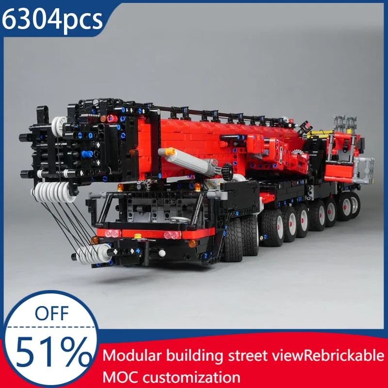 6304Pcs MOC City Engineering Liebherr LTM 11200 Mobile Crane Building Model DIY Bricks Technology Assembly Christmas Toy Gifts
6304Pcs MOC City Engineering Liebherr LTM 11200 Mobile Crane Building Model DIY Bricks Technology Assembly Christmas Toy Gifts