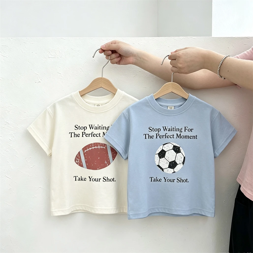 Fashion Casual Clothes Crewneck Pullovers Cotton Short-sleeved Tops Outer Wear Boys Toddler New Design Tees Printing Base Shirt
Fashion Casual Clothes Crewneck Pullovers Cotton Short-sleeved Tops Outer Wear Boys Toddler New Design Tees Printing Base Shirt