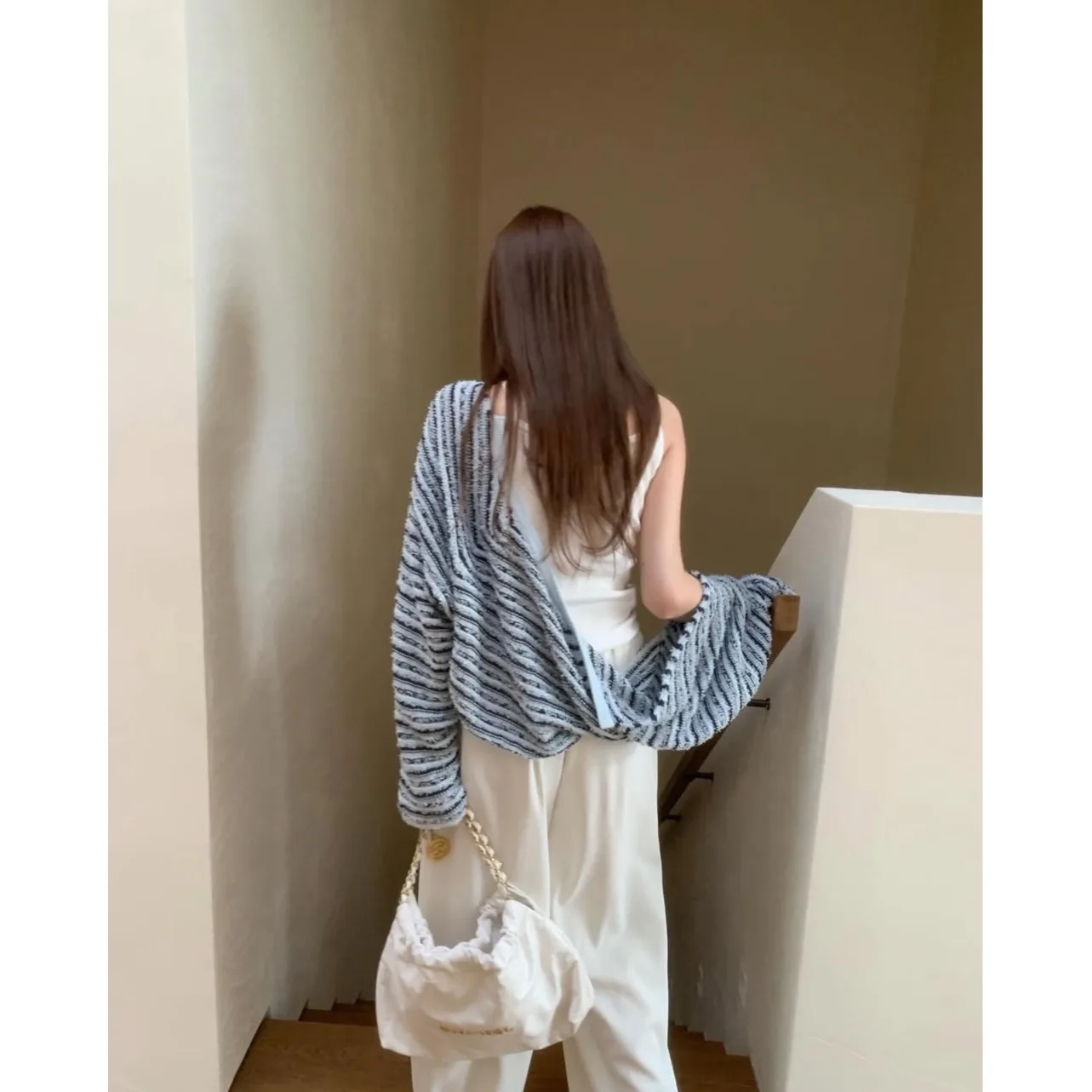 Ladies Loose Fit Long Sleeve Knitted Sweater Striped Color Block Spring New Style Casual Versatile Open Cardigan Knitwear
Ladies Loose Fit Long Sleeve Knitted Sweater Striped Color Block Spring New Style Casual Versatile Open Cardigan Knitwear