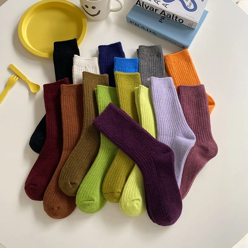 Thickened Wool Socks Women's New Autumn and Winter Warm Warm Warm Pure Color Pile Socks Ins Damp Candy Color Plus Cashmere Socks
Thickened Wool Socks Women's New Autumn and Winter Warm Warm Warm Pure Color Pile Socks Ins Damp Candy Color Plus Cashmere Socks