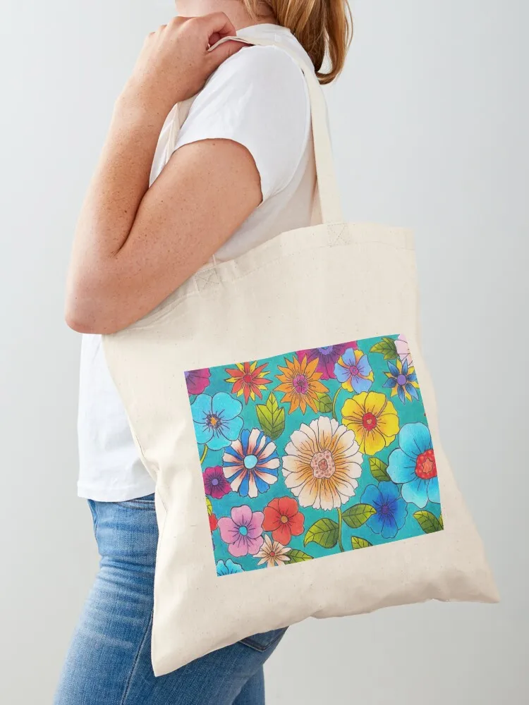 Vibrant Floral Pattern Tote Bag Shopping bags Women's shopper handbag Canvas bag
Vibrant Floral Pattern Tote Bag Shopping bags Women's shopper handbag Canvas bag