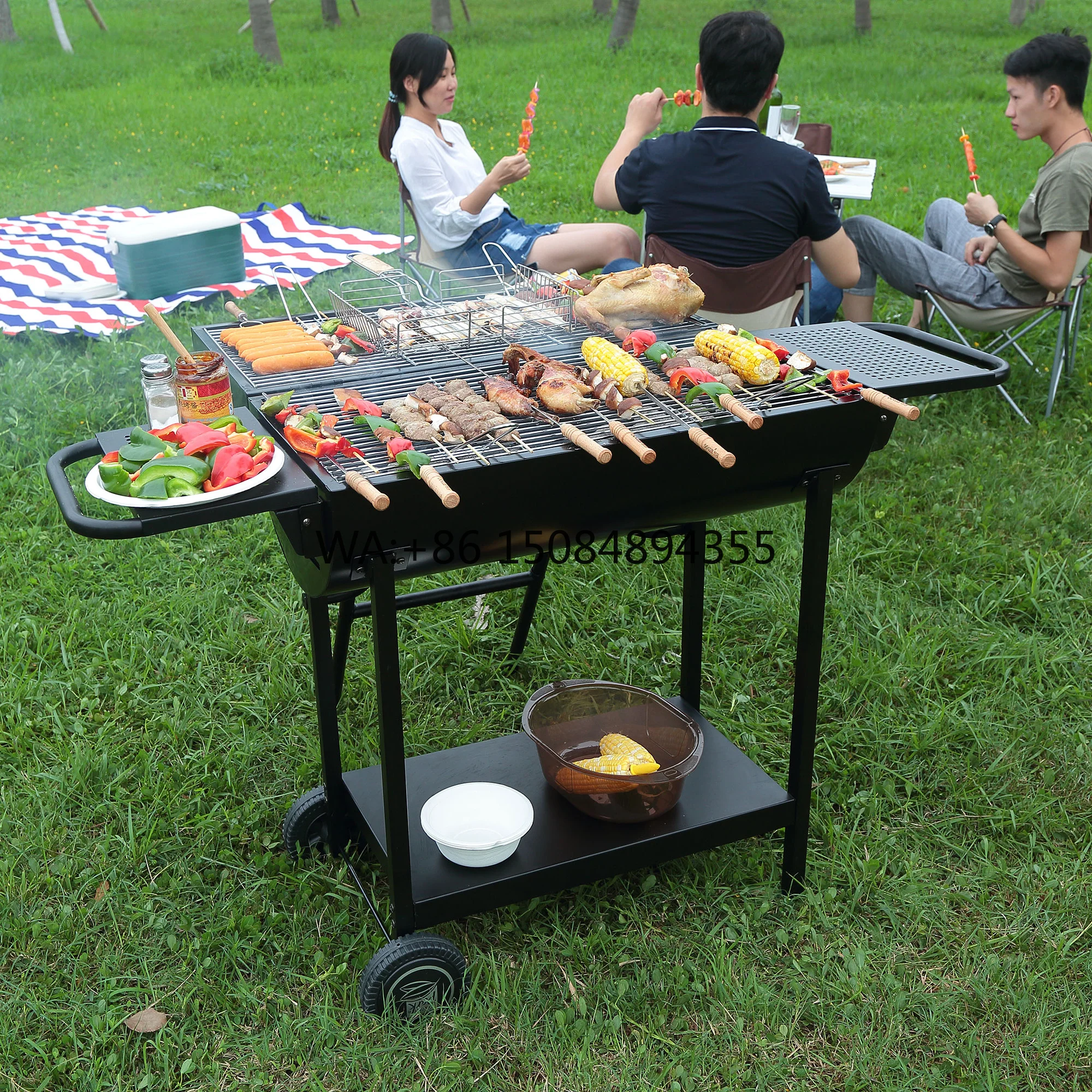 29 Inch Open air Portable Foldable Black BBQ Grill for Home Patio Garden Restaurant Kebab Meat Chicken Pork
29 Inch Open air Portable Foldable Black BBQ Grill for Home Patio Garden Restaurant Kebab Meat Chicken Pork