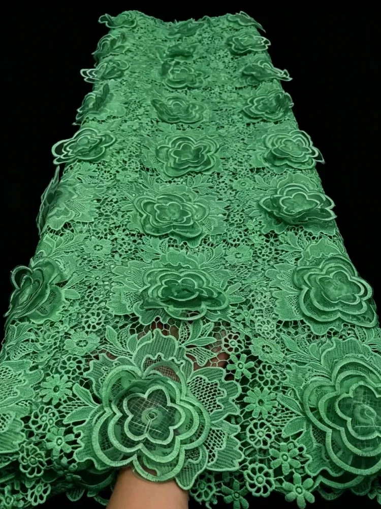 3D Floral Appliques Guipure Lace Heavy Embroidered Water Soluble Cord Fabric African Cupion Cloth Dubai Wedding Dress Forma Wear
3D Floral Appliques Guipure Lace Heavy Embroidered Water Soluble Cord Fabric African Cupion Cloth Dubai Wedding Dress Forma Wear
