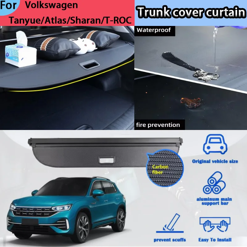Suitable for VW Tanyue/Atlas/Sharan/T-Roc Trunk Curtain Rear Trunk Storage Partition Bezel Interior Modification Accessories
Suitable for VW Tanyue/Atlas/Sharan/T-Roc Trunk Curtain Rear Trunk Storage Partition Bezel Interior Modification Accessories