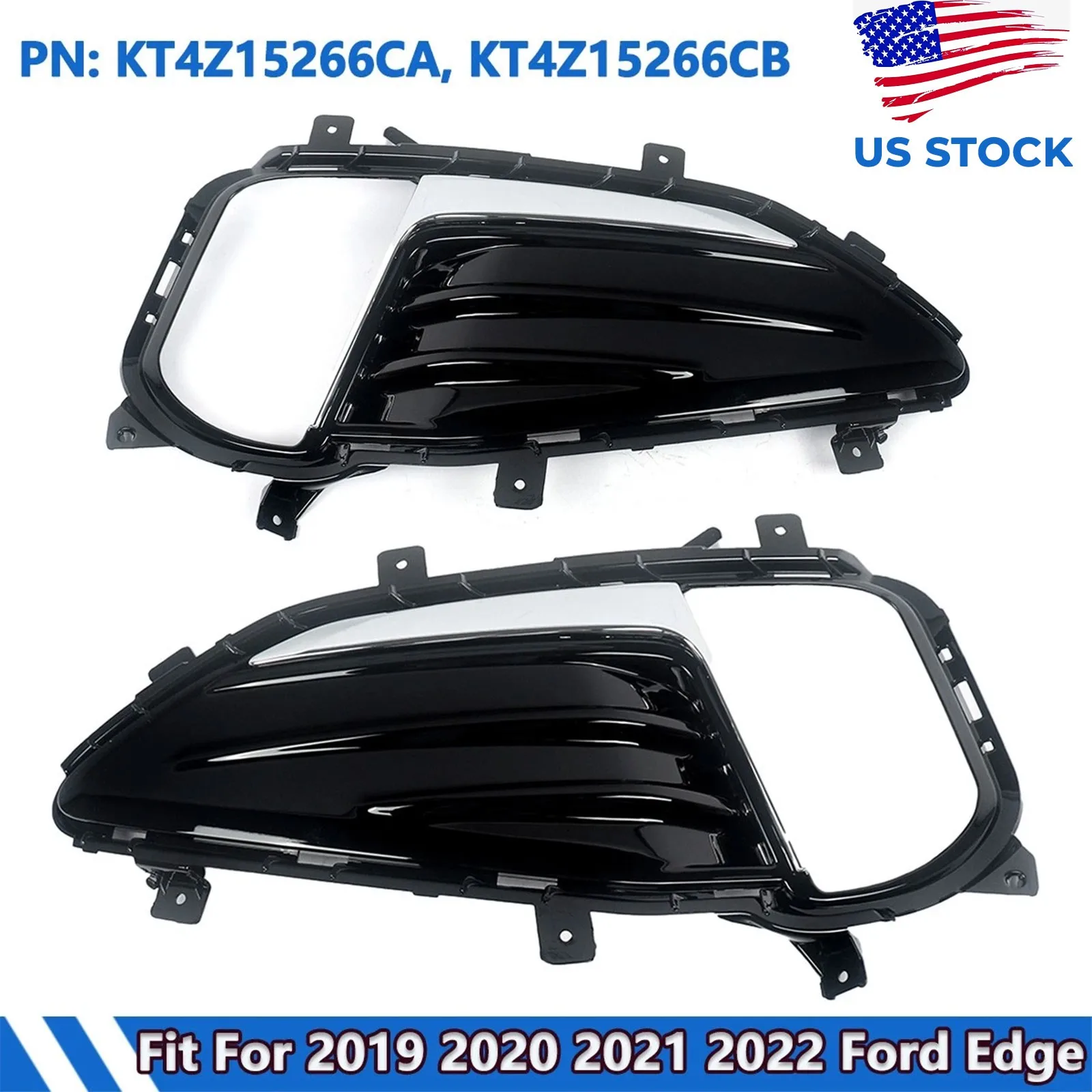 Front Fog Light Cover Chrome Trim Bezel For 2019-2024 Ford Edge Right&Left Side
Front Fog Light Cover Chrome Trim Bezel For 2019-2024 Ford Edge Right&Left Side