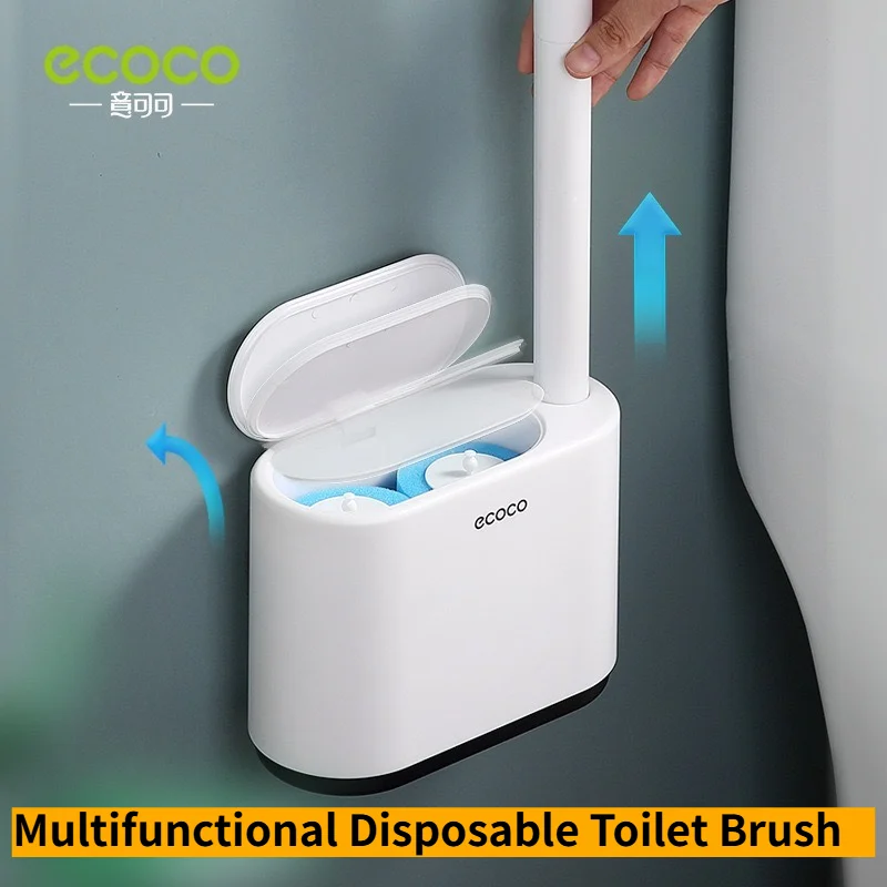 Wall Mounted Disposable Toilet Brush Replaceable Heads No Dead Corner Hanging Hygienic Cleaner for Household Bathroom WC
Wall Mounted Disposable Toilet Brush Replaceable Heads No Dead Corner Hanging Hygienic Cleaner for Household Bathroom WC