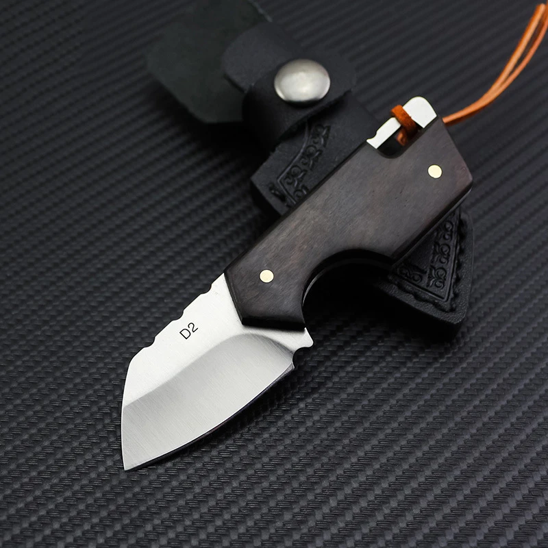 Новый походный нож с фиксированным клинком из стали D2, 60 HRC, с рукоятью из черного дерева и черным кожаным ремешком, для дропшиппинга
Новый походный нож с фиксированным клинком из стали D2, 60 HRC, с рукоятью из черного дерева и черным кожаным ремешком, для дропшиппинга