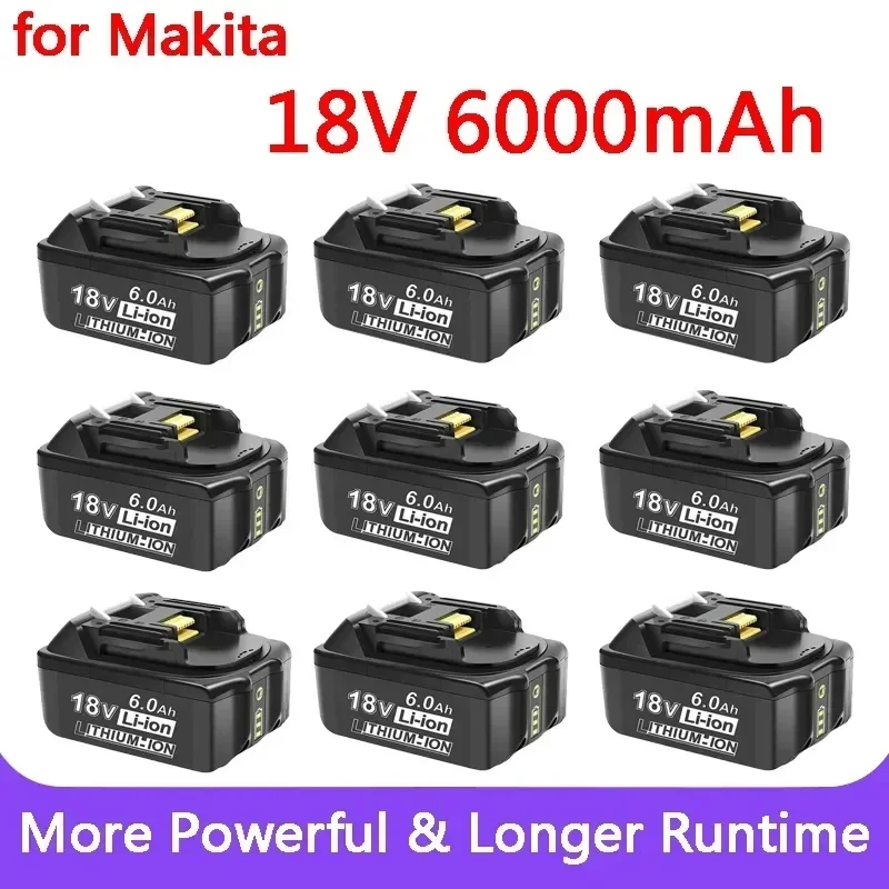 for Makita 18V 6000mAh Rechargeable Power Tools Battery 18V makita with LED Li-ion Replacement LXT BL1860B BL1860 BL1850 Charger
for Makita 18V 6000mAh Rechargeable Power Tools Battery 18V makita with LED Li-ion Replacement LXT BL1860B BL1860 BL1850 Charger