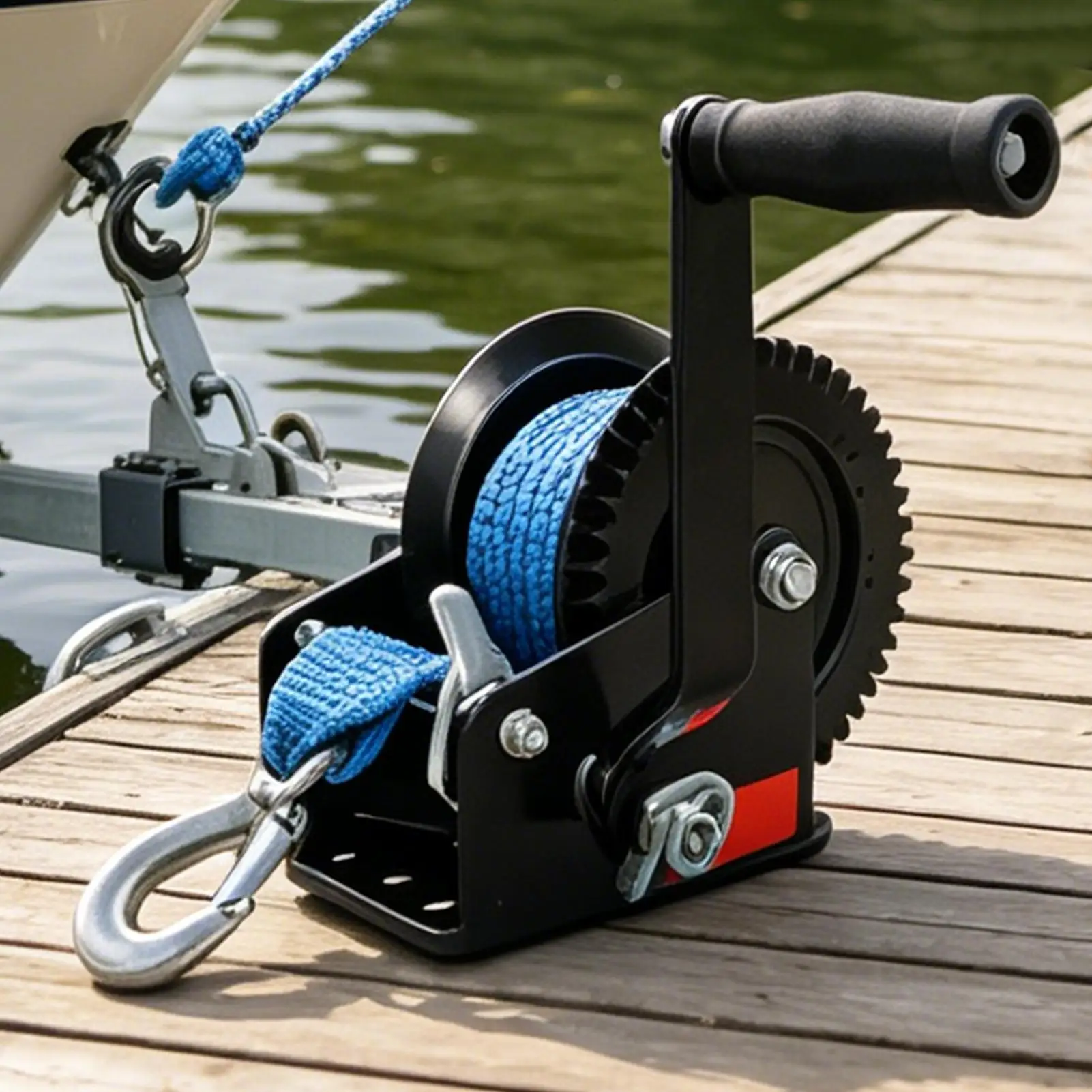 Winch For Trailer Hand Crank Rope Cable Puller Tool Heavy-duty Webbing Towing Winches For Truck Car Vehicle Marine Yacht Garden
Winch For Trailer Hand Crank Rope Cable Puller Tool Heavy-duty Webbing Towing Winches For Truck Car Vehicle Marine Yacht Garden