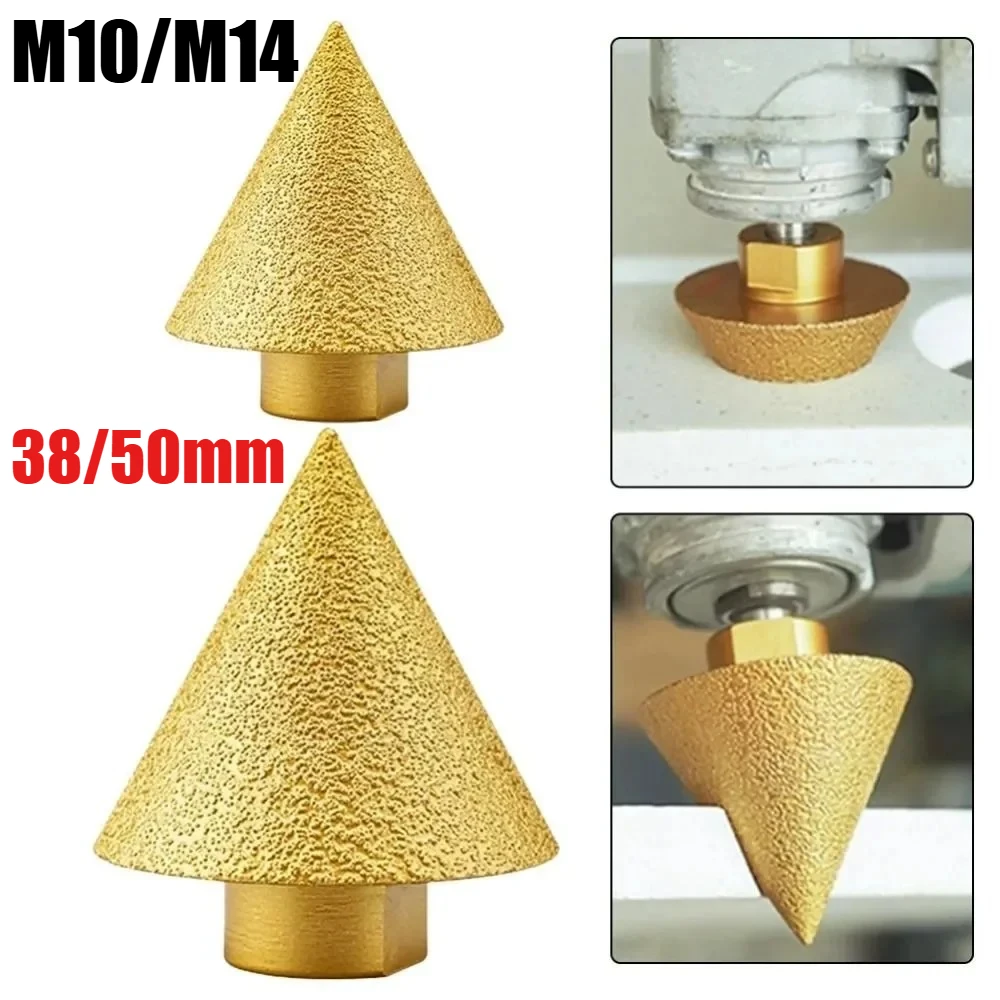 Алмазный конусный фаскосниматель M10/M14 38/50 мм с резьбой, для шлифовки, гравировки и полировки
Алмазный конусный фаскосниматель M10/M14 38/50 мм с резьбой, для шлифовки, гравировки и полировки