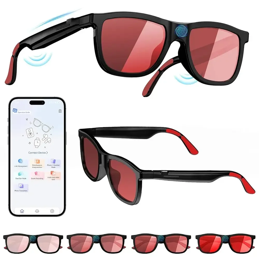 Ailexpress-Free Shipping-2026 Smart Audio Glasses with Electrochromic Lenses, Adjustable Tint Sunglasses for Driving,Travel,Dail
Ailexpress-Free Shipping-2026 Smart Audio Glasses with Electrochromic Lenses, Adjustable Tint Sunglasses for Driving,Travel,Dail