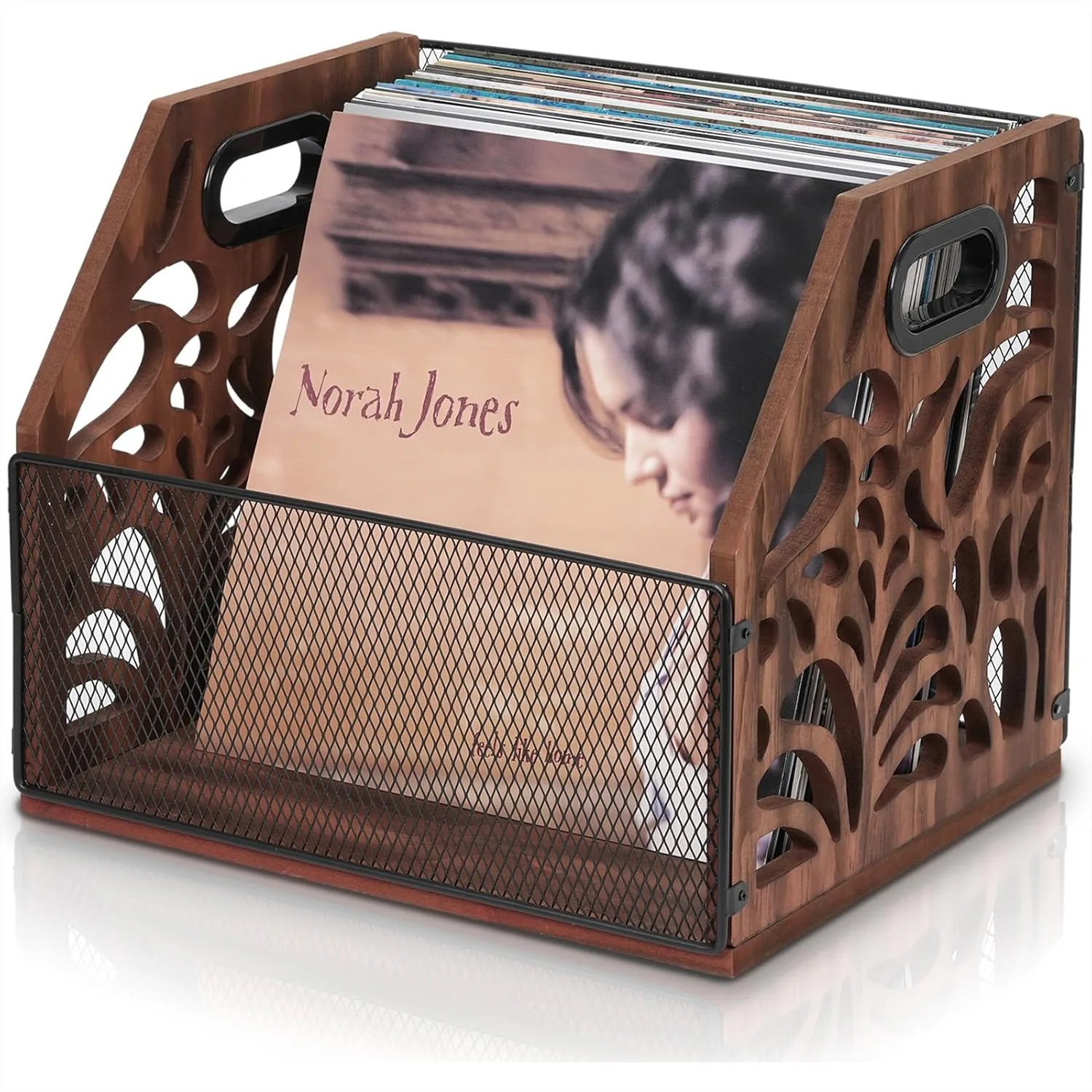 Vinyl Record Storage, Wooden Record Holder for Albums, Magazine Rack for Desktop Home Office, Holds 80+ Records
Vinyl Record Storage, Wooden Record Holder for Albums, Magazine Rack for Desktop Home Office, Holds 80+ Records