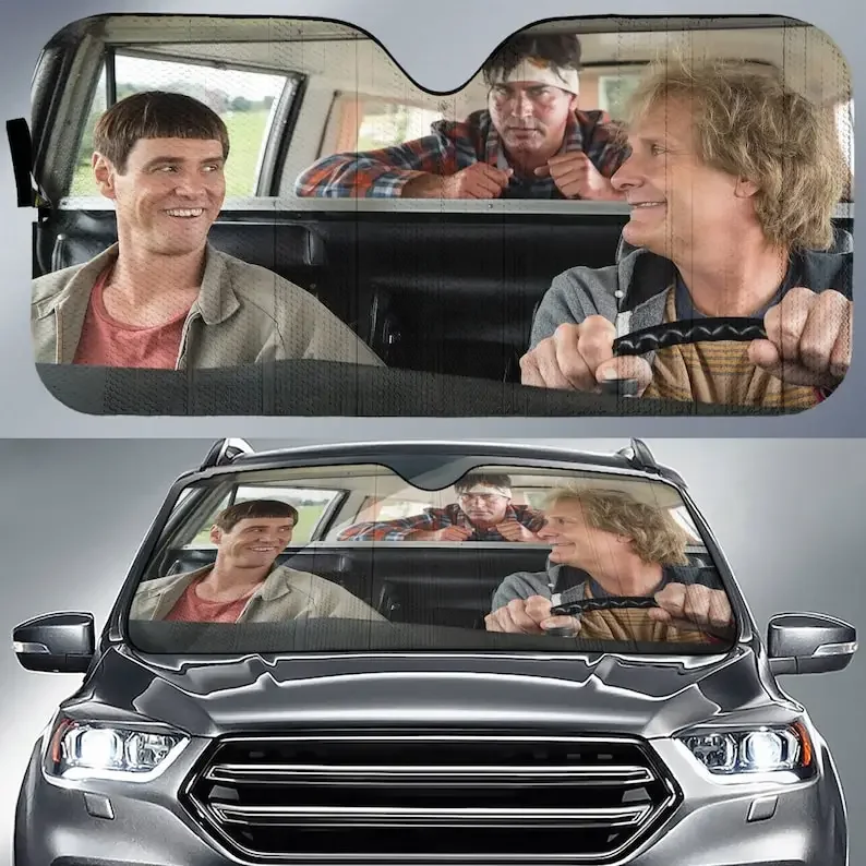 Dumb and Dumber Car Sunshade | Harry And Lloyd In Car | Dumb and Dumber Movie Car Windshield | Lloyd Christmas Harry Dunne Car A
Dumb and Dumber Car Sunshade | Harry And Lloyd In Car | Dumb and Dumber Movie Car Windshield | Lloyd Christmas Harry Dunne Car A