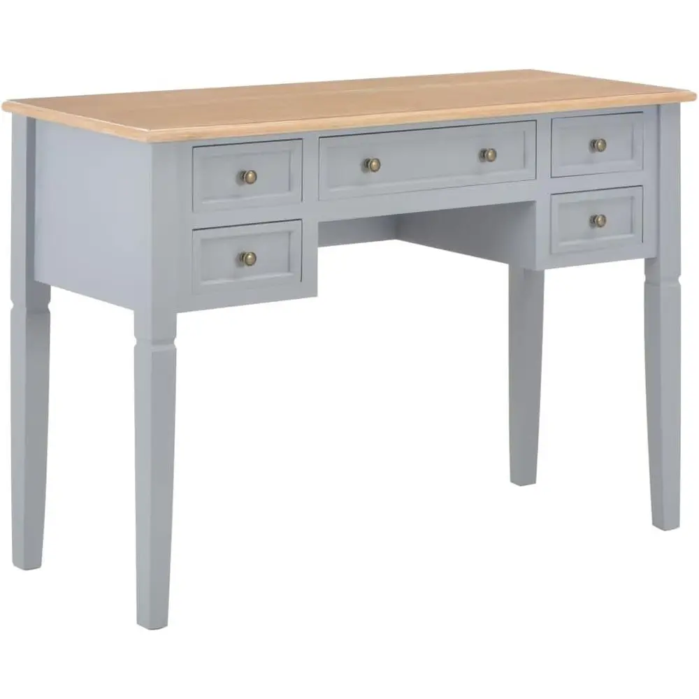 Scandinavian Gray Wooden Desk with Storage for Home Office, Laptop and Computer Workstation
Scandinavian Gray Wooden Desk with Storage for Home Office, Laptop and Computer Workstation