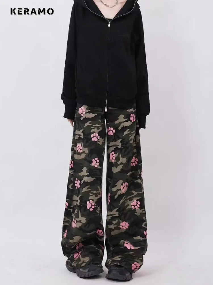 Women's Retro Wide Leg Baggy Casual Denim Trouser Harajuku Washed High Waist Loose Jeans 2024 Summer Camouflage Sweet Pants
Women's Retro Wide Leg Baggy Casual Denim Trouser Harajuku Washed High Waist Loose Jeans 2024 Summer Camouflage Sweet Pants