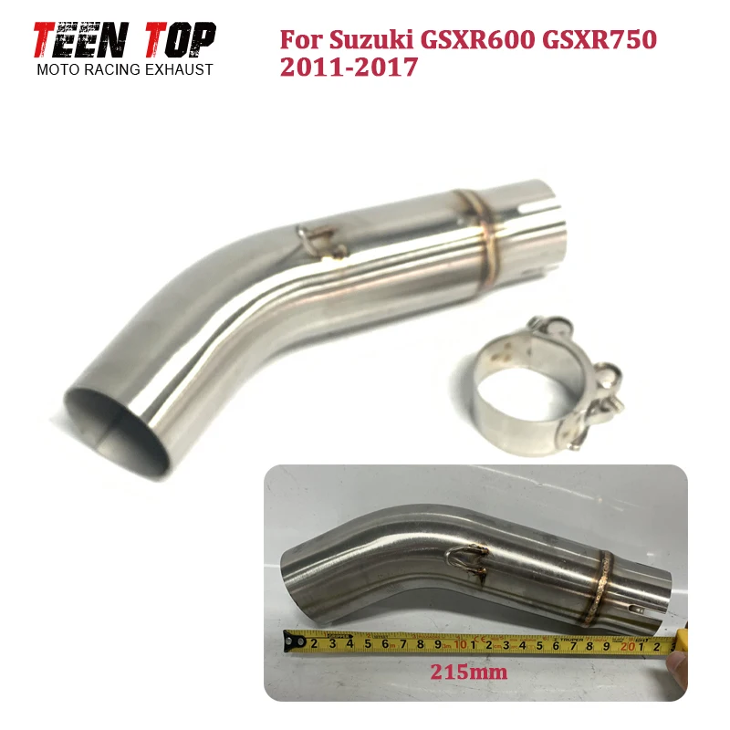 GSXR 600 750 Motorbike Exhaust Pipe For Suzuki GSX-R600 GSX-R750 Exhaust Middle Pipe Slip-on 51mm Escape Moto Muffler 2011-2017
GSXR 600 750 Motorbike Exhaust Pipe For Suzuki GSX-R600 GSX-R750 Exhaust Middle Pipe Slip-on 51mm Escape Moto Muffler 2011-2017