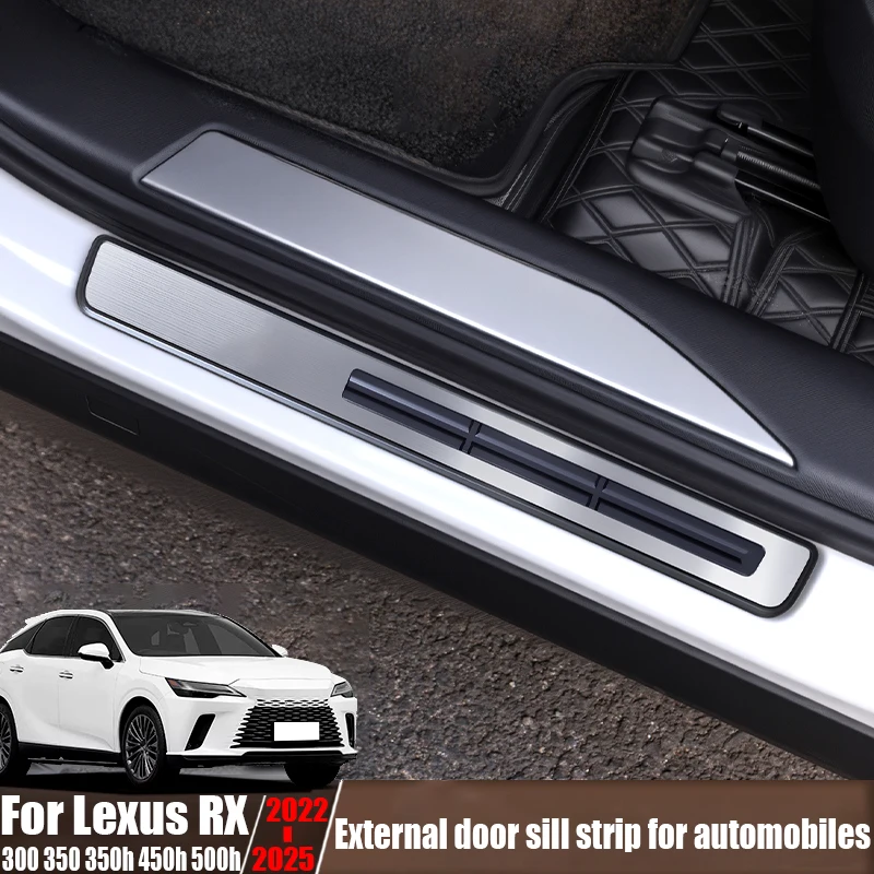 Car door external threshold strip car interior modification parts anti stepping For Lexus RX 300 350 350h 450h 500h 2022-2025
Car door external threshold strip car interior modification parts anti stepping For Lexus RX 300 350 350h 450h 500h 2022-2025