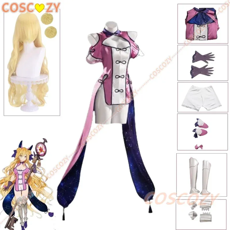 Anime Date A Live Mukuro Hoshimiya Cosplay Costume Wig Spirit Form Lilac White Astral Qipao Featured Clothing Set
Anime Date A Live Mukuro Hoshimiya Cosplay Costume Wig Spirit Form Lilac White Astral Qipao Featured Clothing Set
