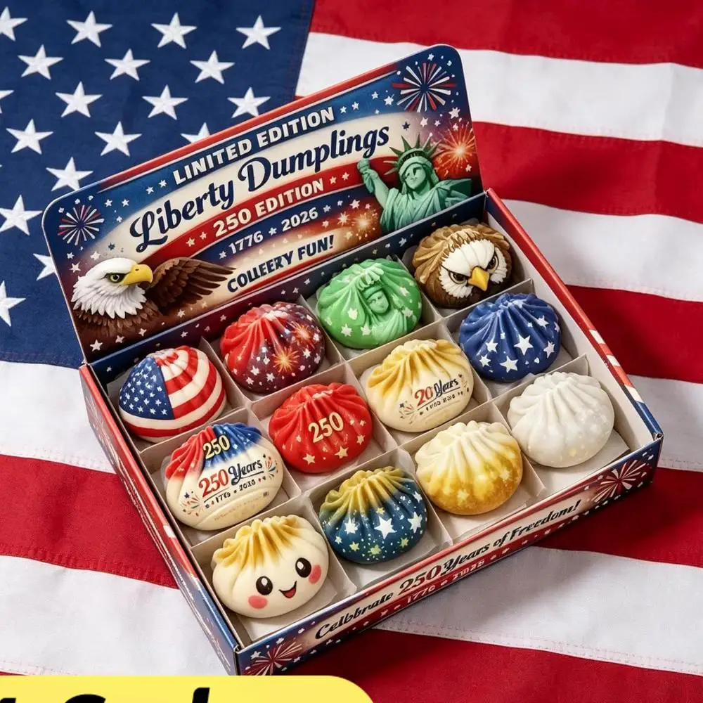 12pcs/Set USA 250th Anniversary Dumplings Squishy Toy Reusable Rebound Squeeze Reliever Toys 1776-2026 Independence Day Gifts
12pcs/Set USA 250th Anniversary Dumplings Squishy Toy Reusable Rebound Squeeze Reliever Toys 1776-2026 Independence Day Gifts