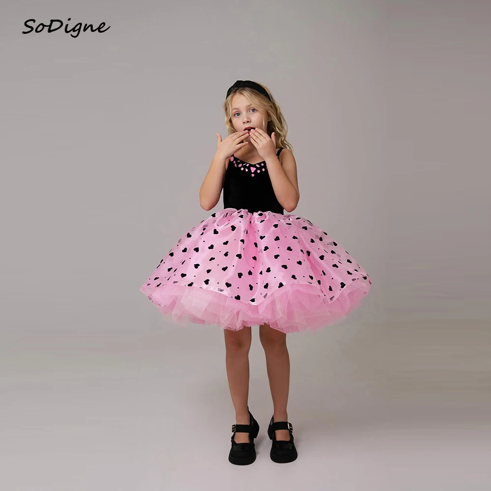 SoDigne A-line Velvet/Tulle Flower Girl Dress V Neck Sleeveless Arab Princess Kid Gown Short Girls Birthday Dresses Customized
SoDigne A-line Velvet/Tulle Flower Girl Dress V Neck Sleeveless Arab Princess Kid Gown Short Girls Birthday Dresses Customized