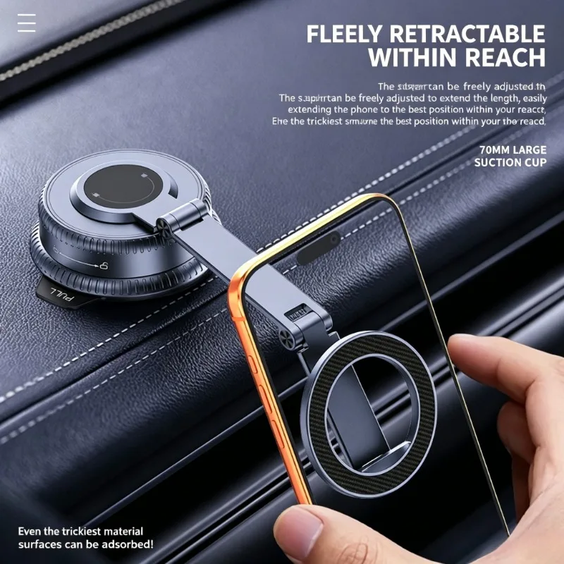 Car Magnetic Mobile Phone Holder 360 Degree Rotation Vacuum Adsorption for Car Navigation for iPhone 17 16 15 14 13 Pro Samsung
Car Magnetic Mobile Phone Holder 360 Degree Rotation Vacuum Adsorption for Car Navigation for iPhone 17 16 15 14 13 Pro Samsung