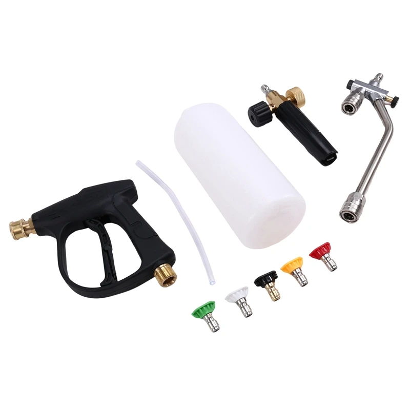 Car Auto Wash Foam Gun High Pressure Auto Washer Pot Snow Foam Lance Soap Foamer Water Gun Foam Watering Set-A021
Car Auto Wash Foam Gun High Pressure Auto Washer Pot Snow Foam Lance Soap Foamer Water Gun Foam Watering Set-A021