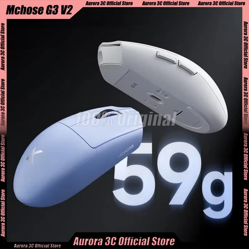 Беспроводная мышь MCHOSE G3 V2, трехрежимная игровая мышь, легкая, 12000 точек на дюйм, 800 мАч, верхняя скорость с низкой задержкой для ПК, аксессуары, подарки
Беспроводная мышь MCHOSE G3 V2, трехрежимная игровая мышь, легкая, 12000 точек на дюйм, 800 мАч, верхняя скорость с низкой задержкой для ПК, аксессуары, подарки