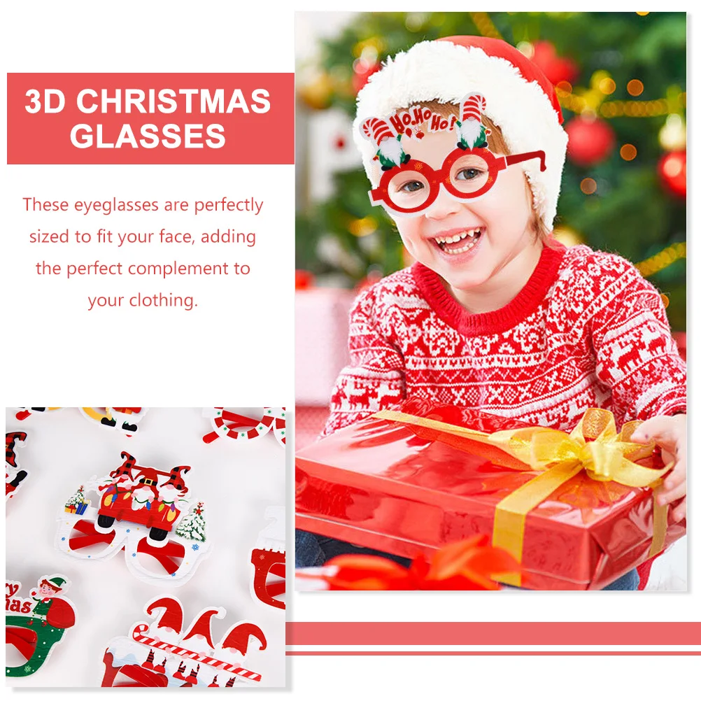 12Pcs 2023 Christmas Glasses Frames Felt Plastic Lightweight Photo Props Xmas Party Favors Various Styles
12Pcs 2023 Christmas Glasses Frames Felt Plastic Lightweight Photo Props Xmas Party Favors Various Styles
