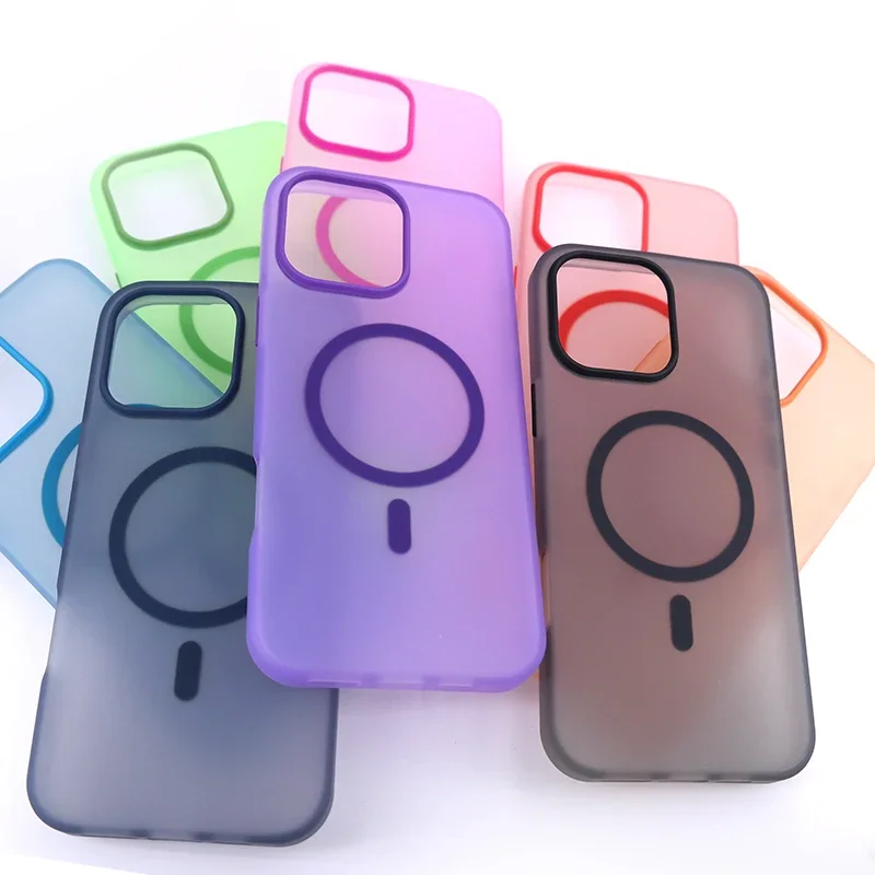 Luxury For Magsafe Matte Transparent Phone Case For iPhone 14 15 16 Pro Max 16 Pro Plus Magnetic Solid Color Bumper Cases Cover
Luxury For Magsafe Matte Transparent Phone Case For iPhone 14 15 16 Pro Max 16 Pro Plus Magnetic Solid Color Bumper Cases Cover