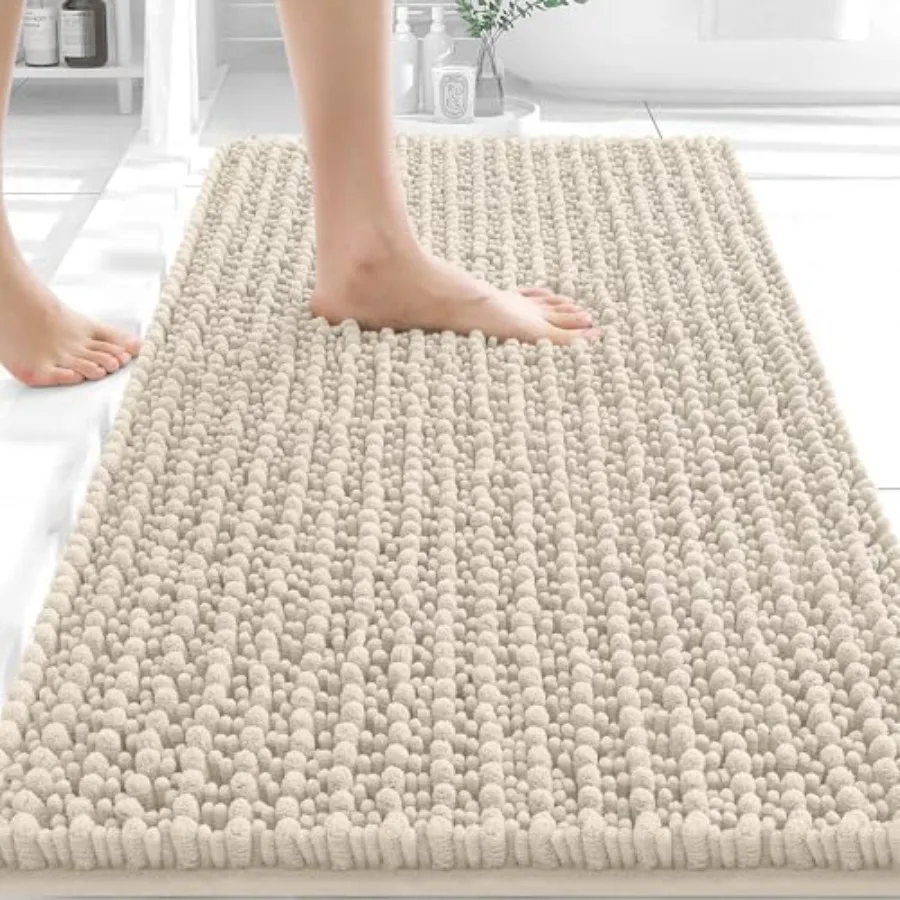 Bathroom Rug Mat 34x21, Thick Soft and Absorbent Chenille Bath Mat, Non-Slip Rubber Backing, Machine Washable Quick Dry Bath Ru
Bathroom Rug Mat 34x21, Thick Soft and Absorbent Chenille Bath Mat, Non-Slip Rubber Backing, Machine Washable Quick Dry Bath Ru