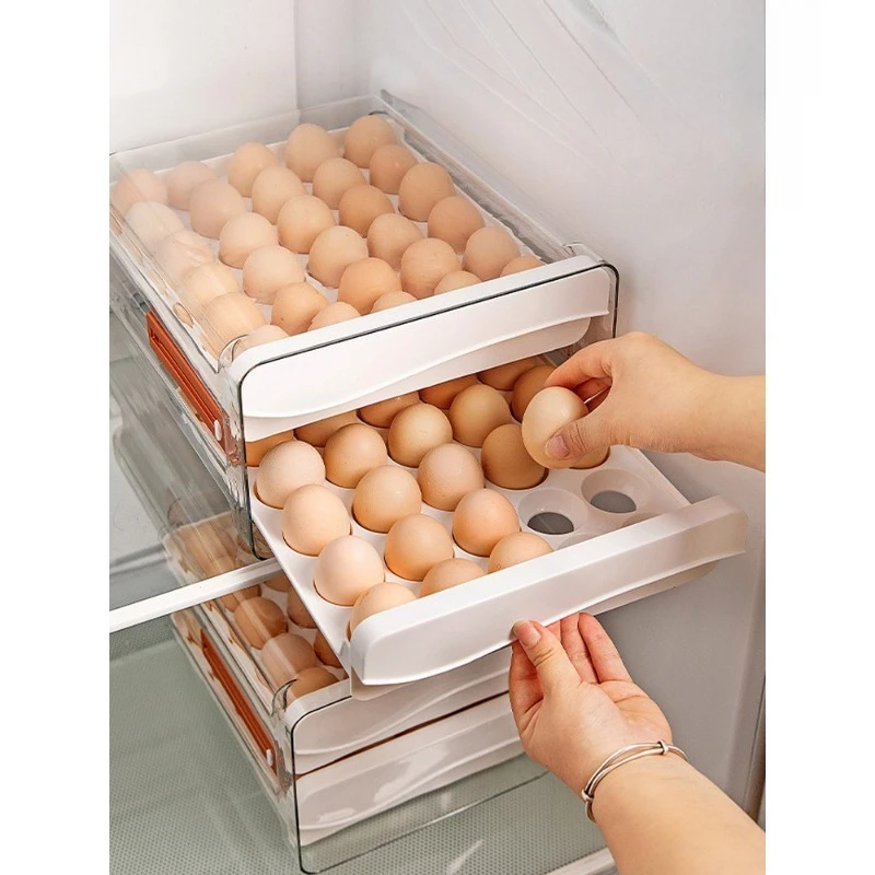 Refrigerator Egg Storage Box Drawer Type Household Kitchen Fresh Egg Carton Shelf Organizing Box
Refrigerator Egg Storage Box Drawer Type Household Kitchen Fresh Egg Carton Shelf Organizing Box